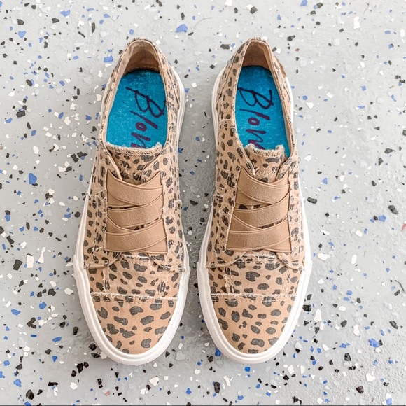 NBW BLOWFISH Cheetah Print Sneakers - Picture 2 of 7